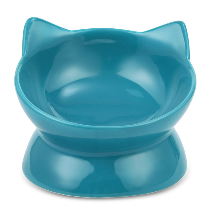 OSCAR TILT CAT DISH BLUE - Park Life Designs