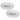 OSCAR ROUND CAT DISH SET OF TWO - WHITE - Park Life Designs