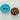 OSCAR ROUND CAT DISH SET OF TWO - BLUE - Park Life Designs