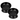 SET OF TWO MEOW CAT DISHES - BLACK - Park Life Designs