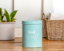 Load image into Gallery viewer, CASPER POWDER BLUE TREAT CANISTER - Park Life Designs