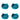 Felix Cat Dish Set of Four - Blue