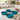 Ozzy Oval Cat Dish Set of Four - Blue - lifestyle