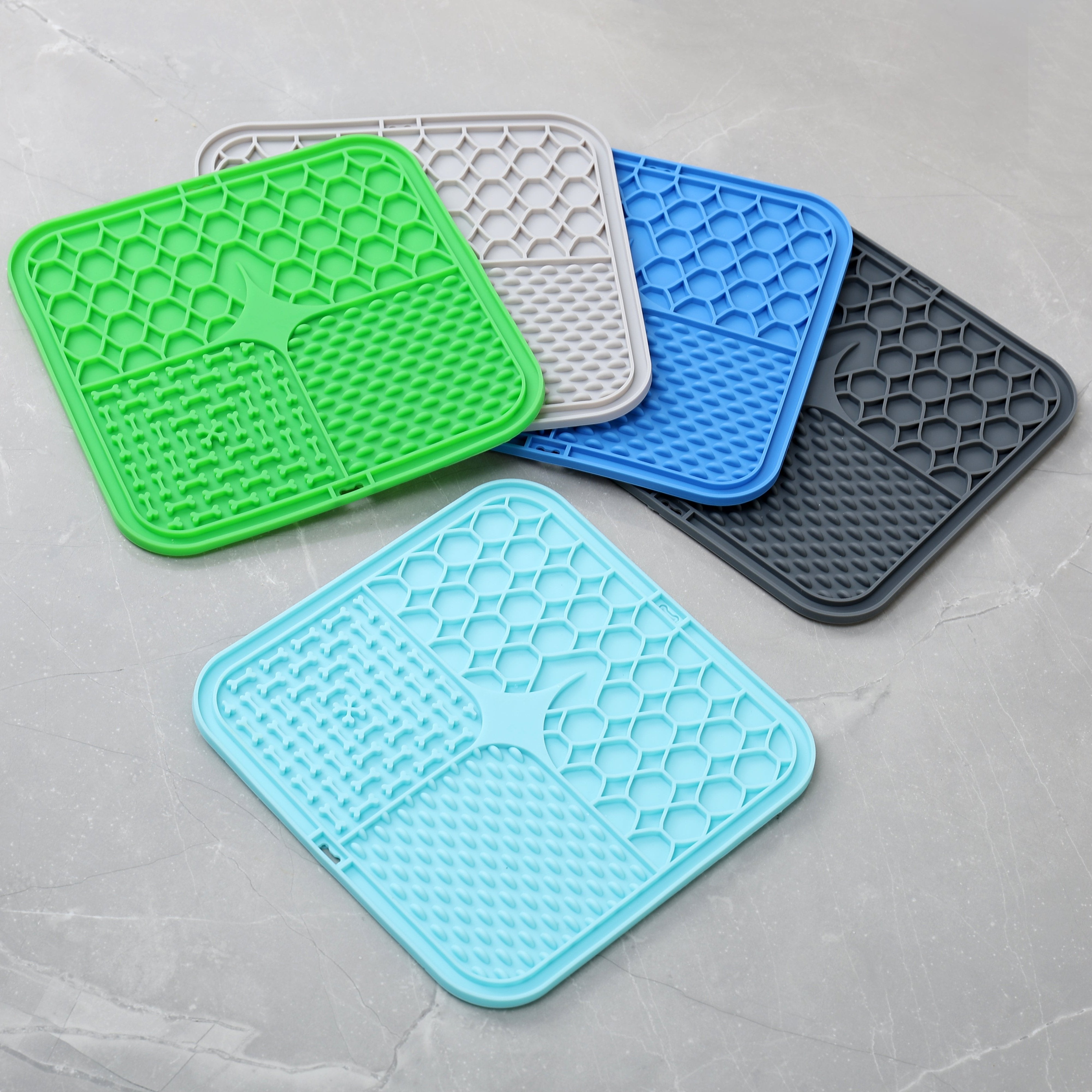SET OF TWO CALMING LICK MATS - GREEN - Park Life Designs