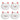 OSCAR CAT DISH SET OF 4 - WHITE - Park Life Designs
