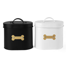 Load image into Gallery viewer, CHESHIRE OVAL PET TREAT CANISTER BLACK - Park Life Designs