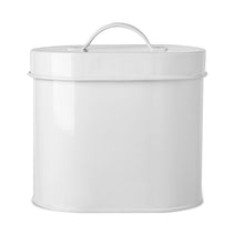 Load image into Gallery viewer, CHESHIRE OVAL PET TREAT CANISTER WHITE - Park Life Designs