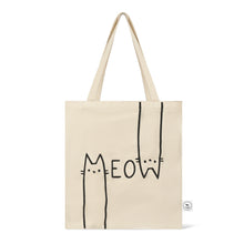 Load image into Gallery viewer, MEOW TOTE BAG CREAM - Park Life Designs