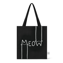 Load image into Gallery viewer, MEOW TOTE BAG BLACK - Park Life Designs