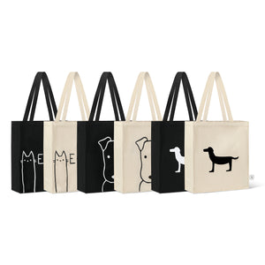 MEOW TOTE BAG CREAM - Park Life Designs