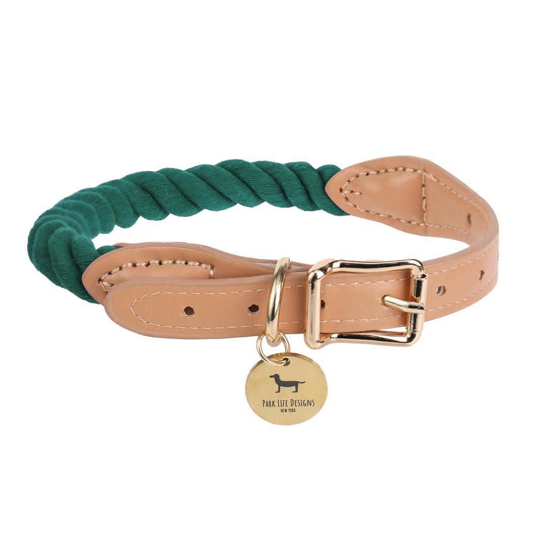 WANDER ROPE COLLAR GREEN - Park Life Designs