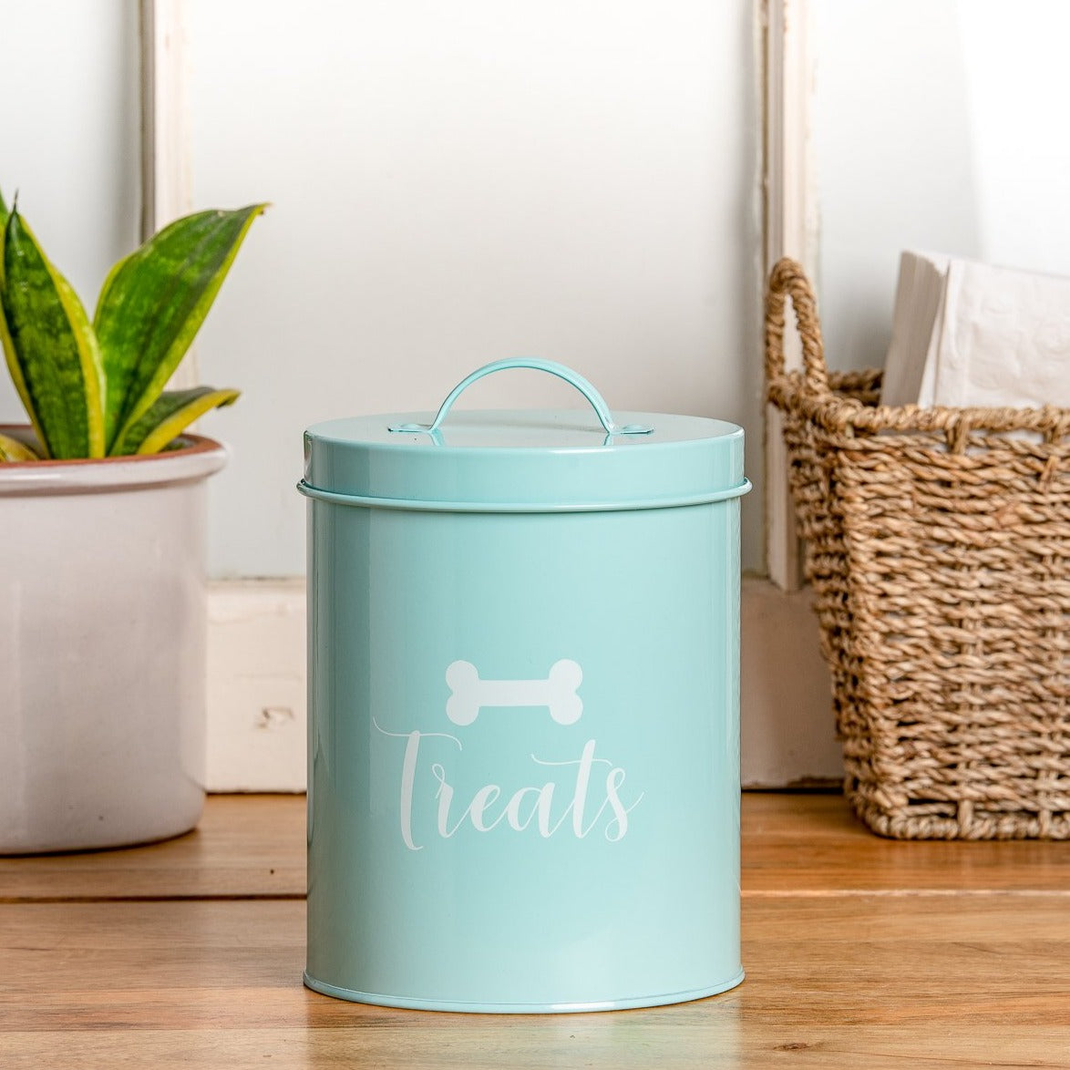 JASPER POWDER BLUE TREAT CANISTER - Park Life Designs