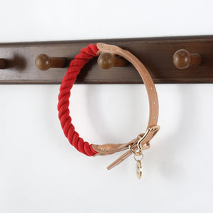 WANDER ROPE COLLAR RED - Park Life Designs
