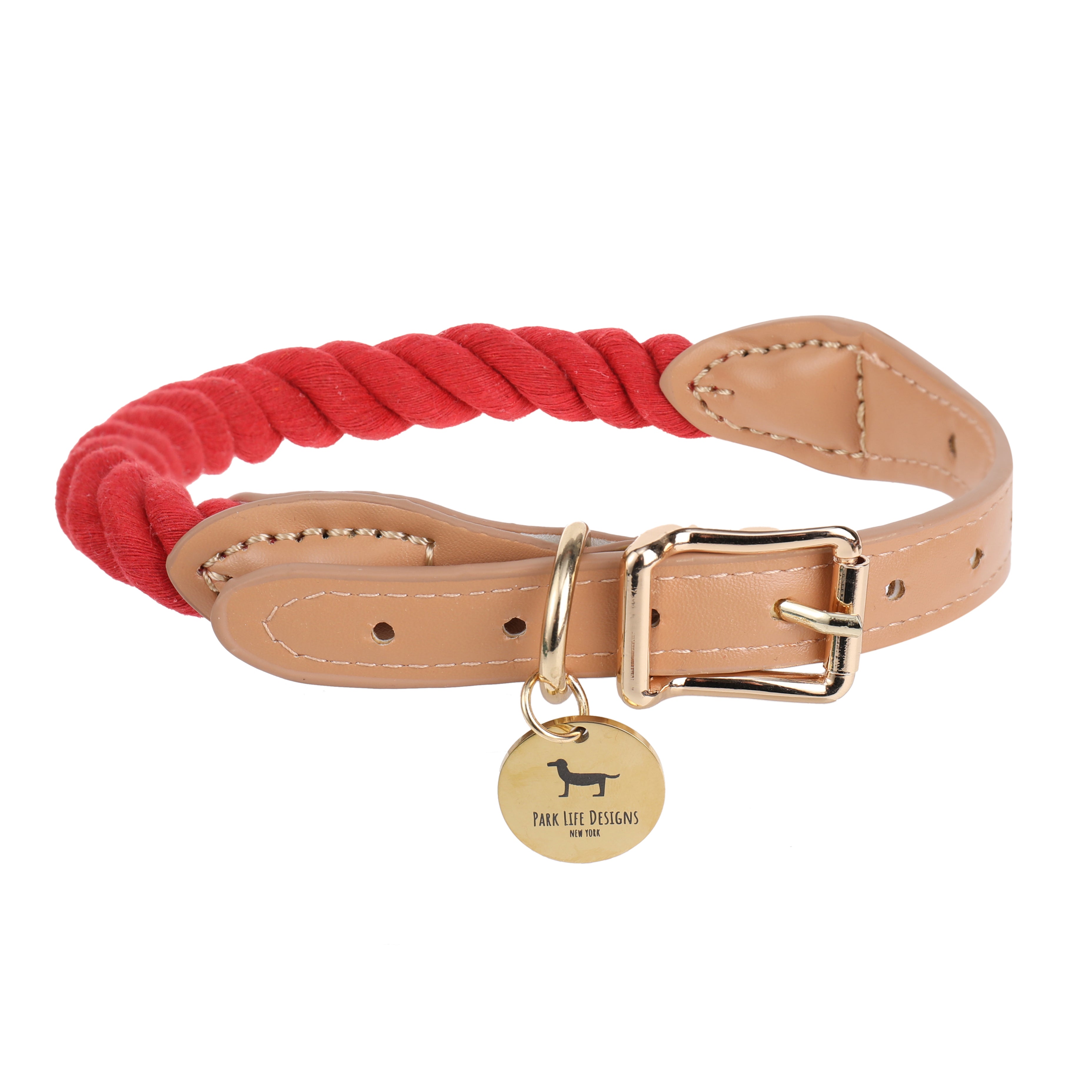 WANDER ROPE COLLAR RED - Park Life Designs